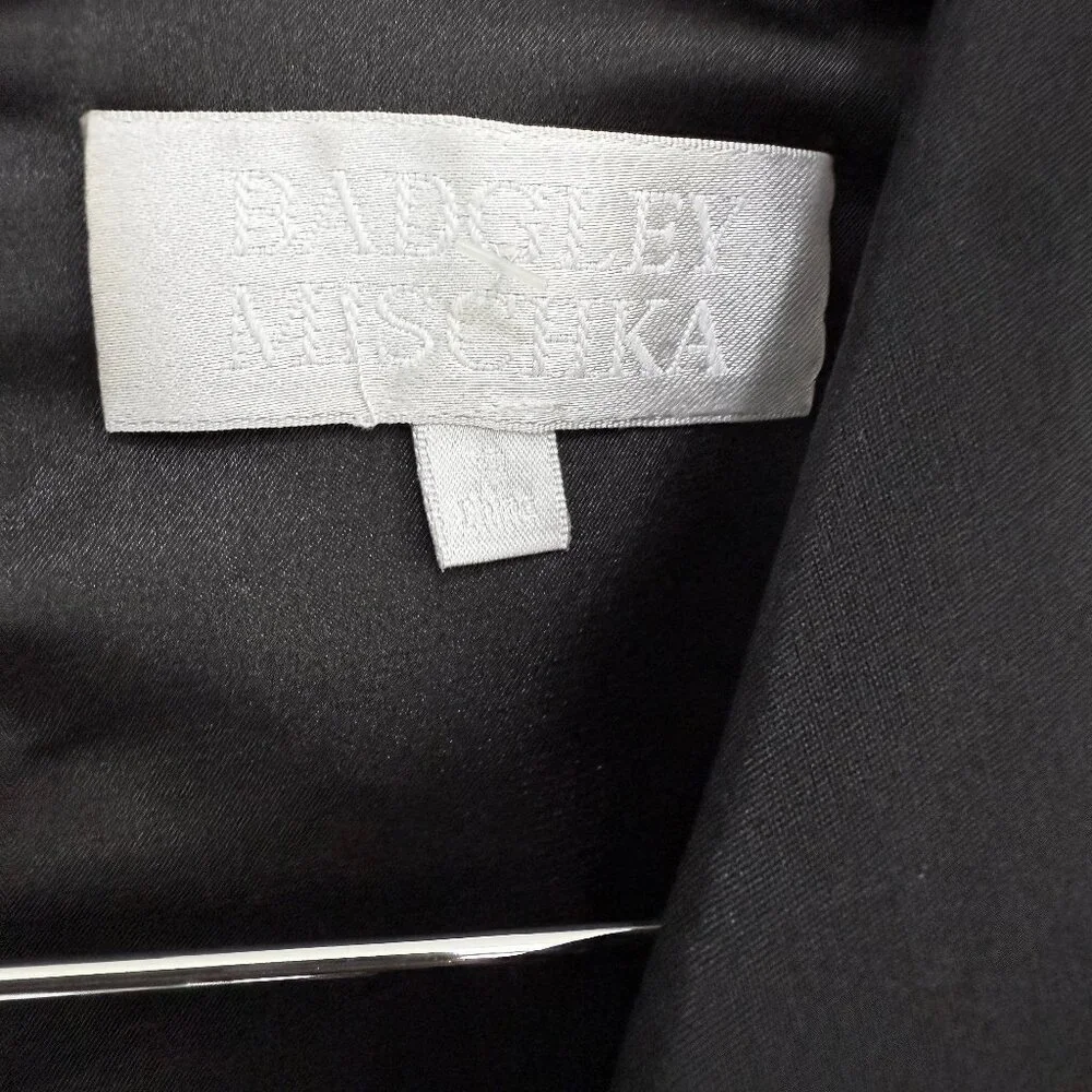 Badgley Mischka Bandage Shutter Pleat Silk Dress - Picture 5 of 6